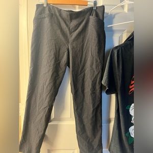 Stretchy gray pull on dress pants